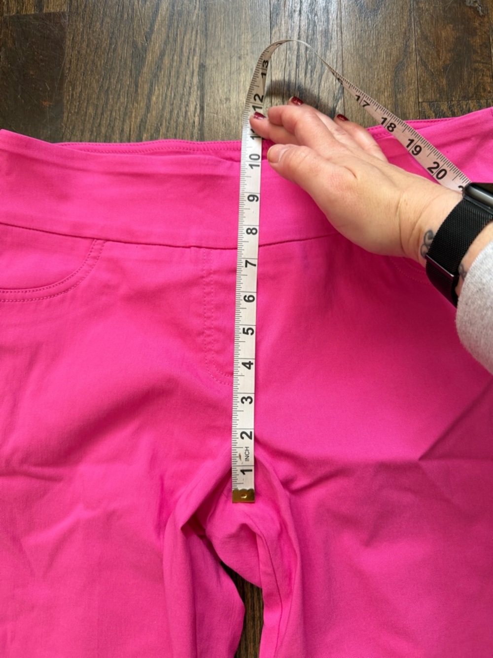 Ruby Rd. Hot Pink Pull-On Capri Pants - Picture 10 of 11